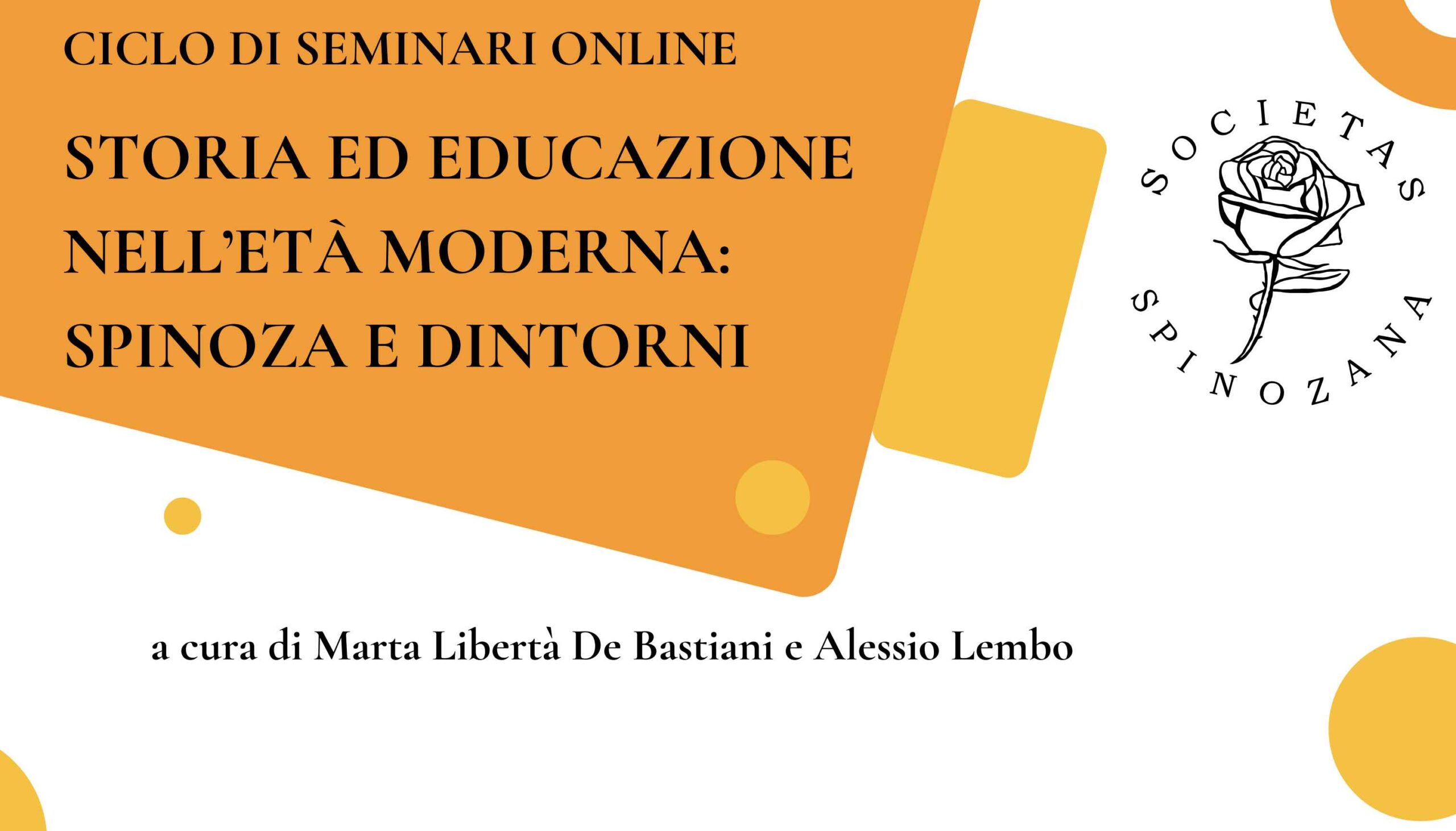 Ciclo di seminari online. Pierre-François Moreau